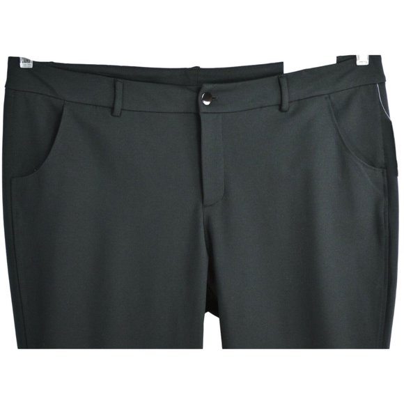 Christopher & Banks Signature Slimming Tapered Pant 24W P Black Shaped Fit Mid - Picture 2 of 5